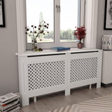 Pokrov za radiator bel 172x19x81,5 cm MDF