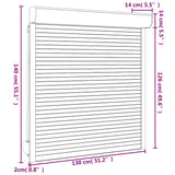 Rolete iz aluminija 130x140 cm antracitne