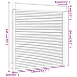 Rolete iz aluminija 140x150 cm antracitne