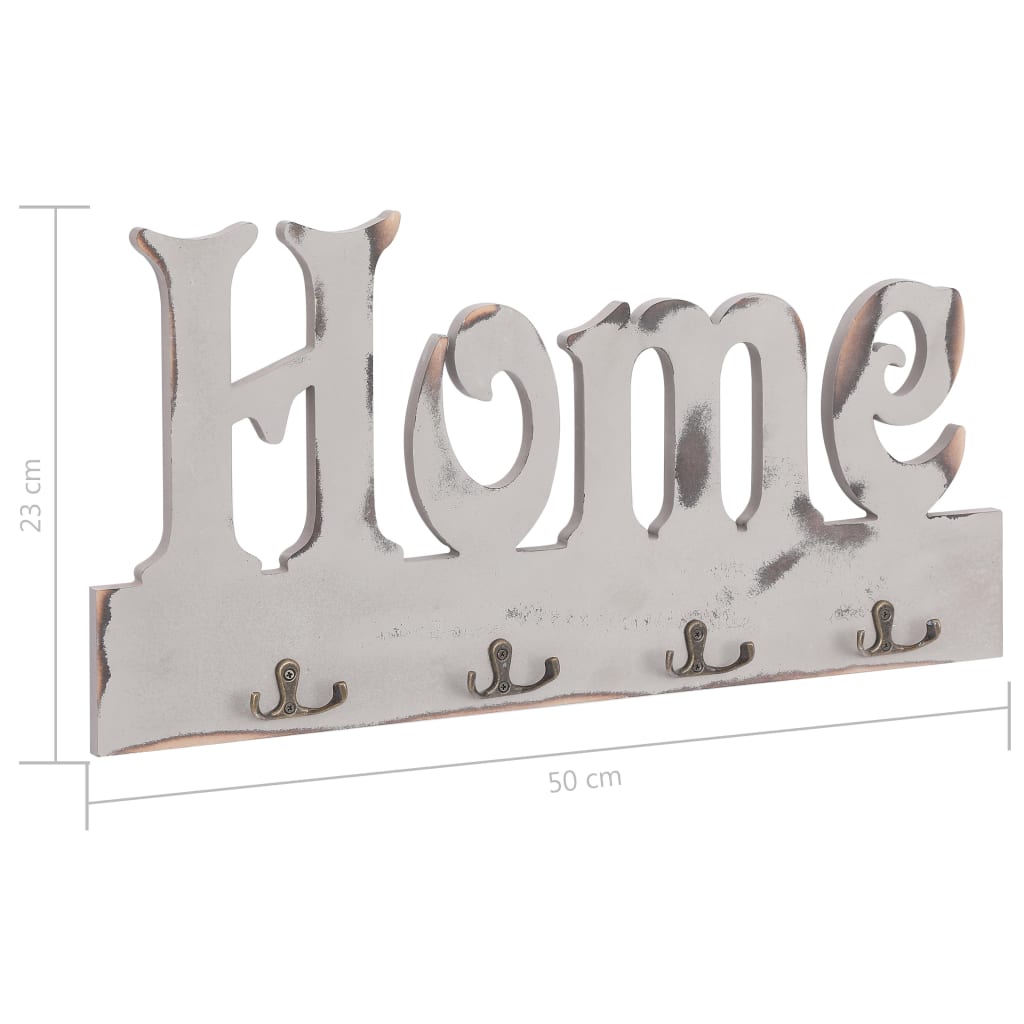 Stenski obešalnik za plašče HOME 50x23 cm