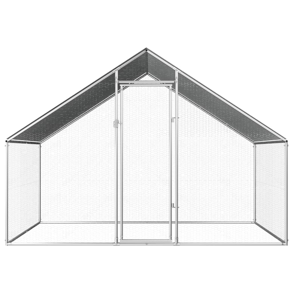 Zunanji kokošnjak 2,75x2x1,92 m pocinkano jeklo