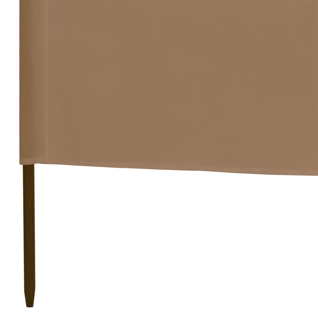 3-panelni vetrobran tkanina 400x160 cm taupe