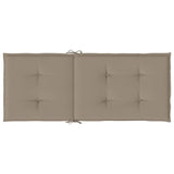 Blazine za vrtne stole 2 kosa taupe 120x50x3 cm blago