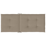 Blazine za vrtne stole 4 kosi taupe 120x50x3 cm blago