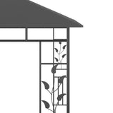 Paviljon z mrežo proti komarjem 3x3x2,73 m antraciten 180 g/m²