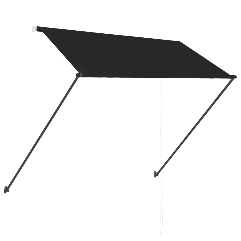 Zložljiva tenda z LED lučmi 250x150 cm antracitna