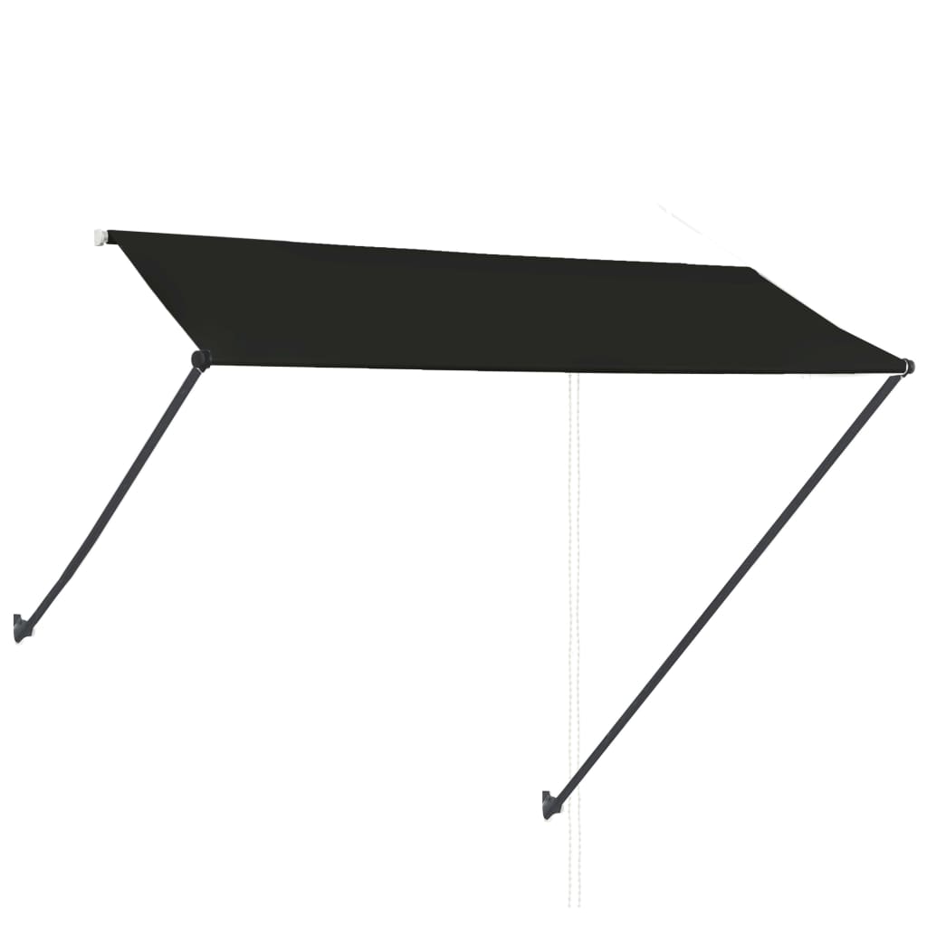 Zložljiva tenda z LED lučmi 300x150 cm antracitna