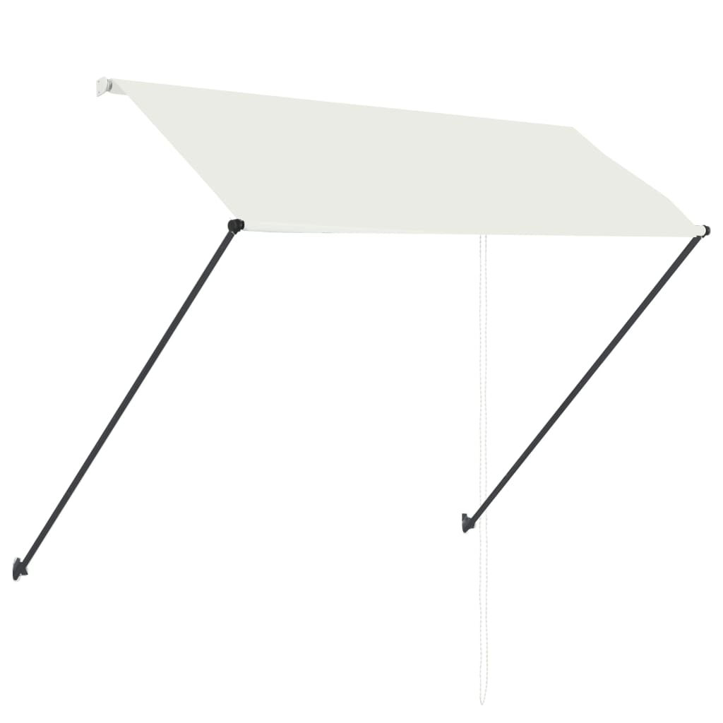 Zložljiva tenda z LED lučmi 250x150 cm krem