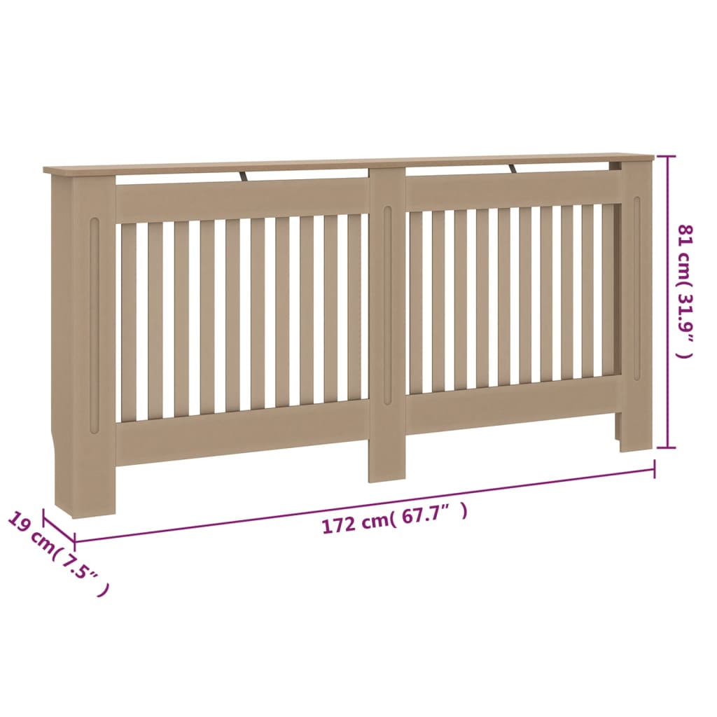 Pokrov za radiator 172x19x81 cm MDF