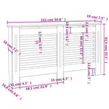 Pokrov za radiator antraciten 152x19x81,5 cm mediapan