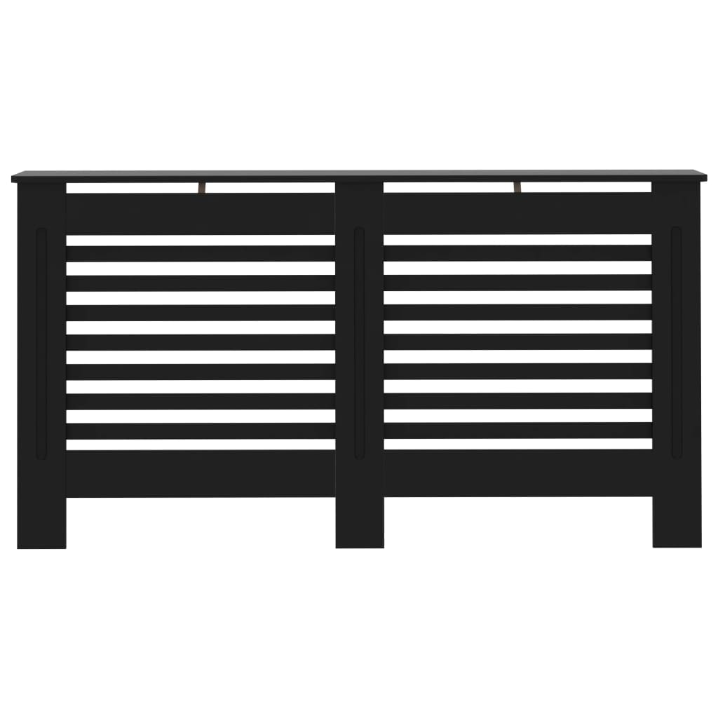 Pokrov za radiator črn 152x19x81,5 cm mediapan