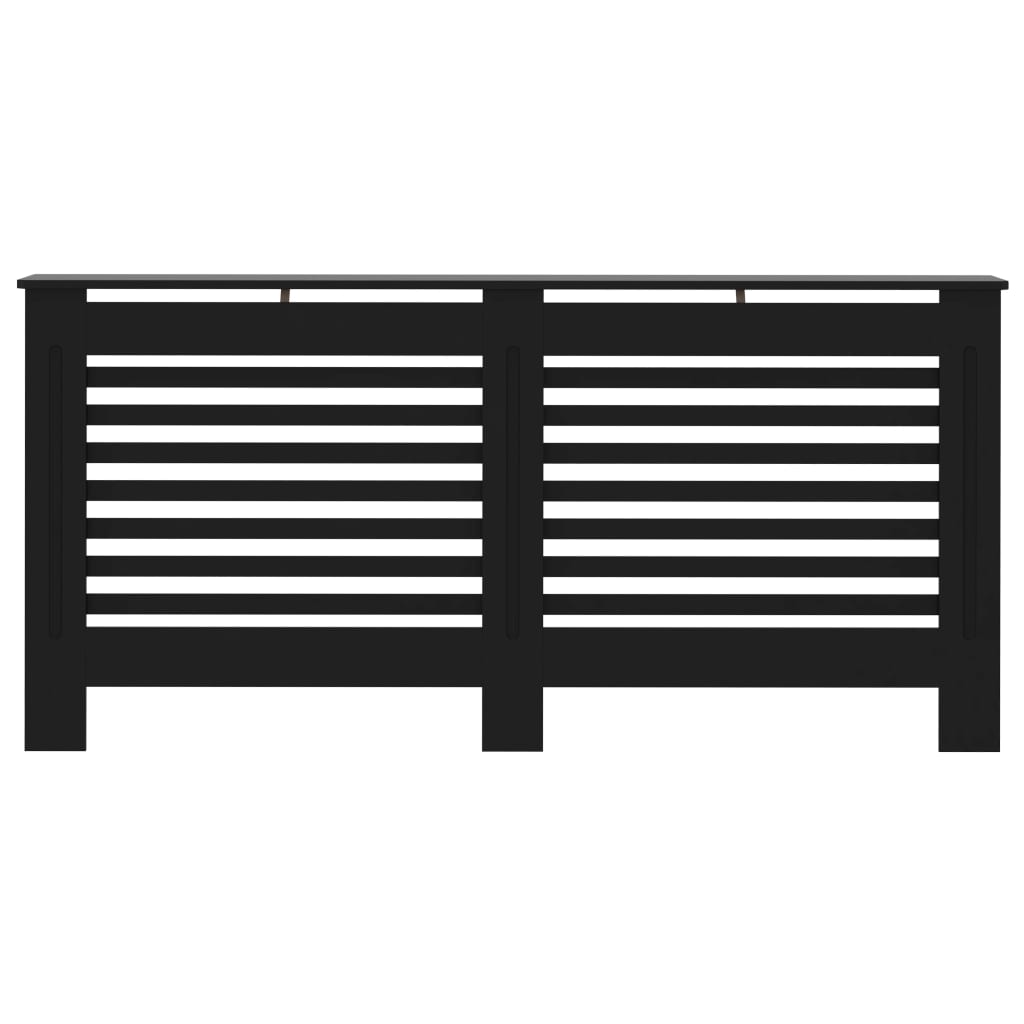 Pokrov za radiator črn 172x19x81,5 cm mediapan