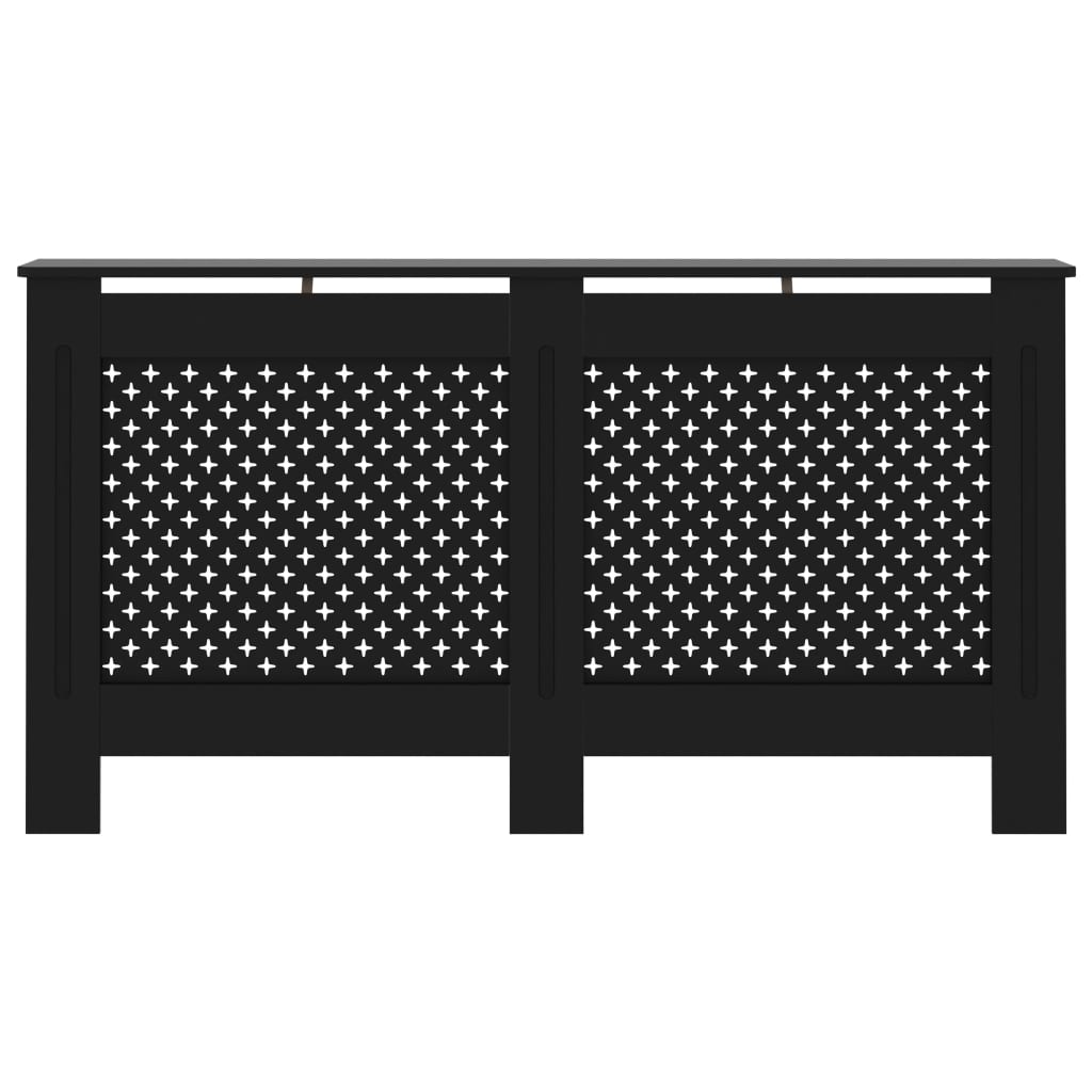 Pokrov za radiator črn 152x19x81,5 cm mediapan