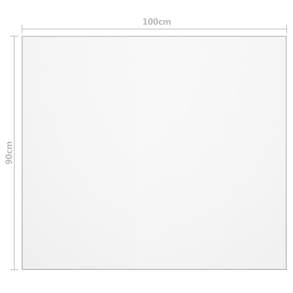 Zaščita za mizo prozorna 100x90 cm 2 mm PVC