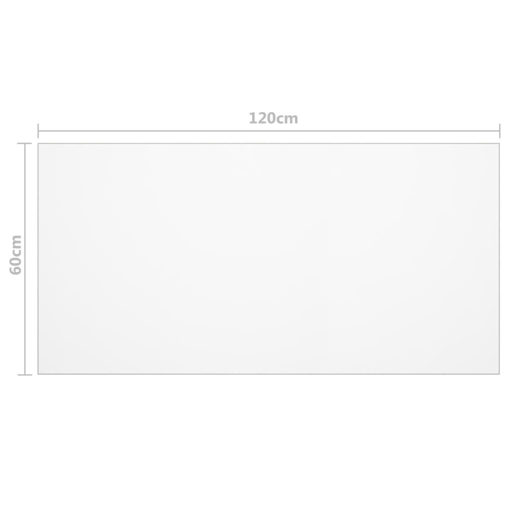 Zaščita za mizo prozorna 120x60 cm 2 mm PVC