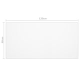 Zaščita za mizo prozorna 120x60 cm 2 mm PVC