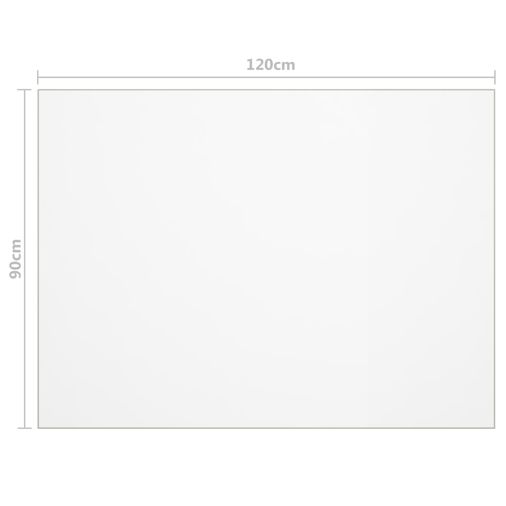 Zaščita za mizo mat 120x90 cm 2 mm PVC