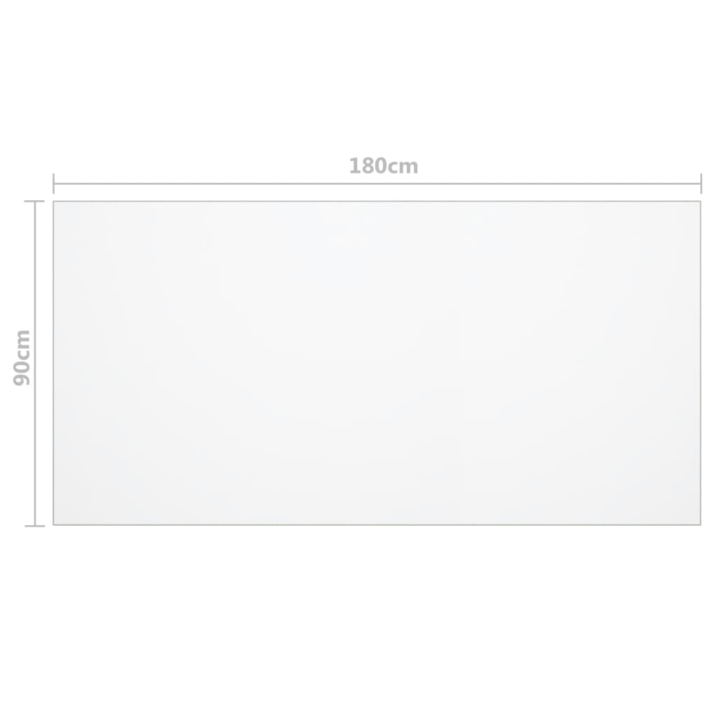 Zaščita za mizo prozorna 180x90 cm 2 mm PVC