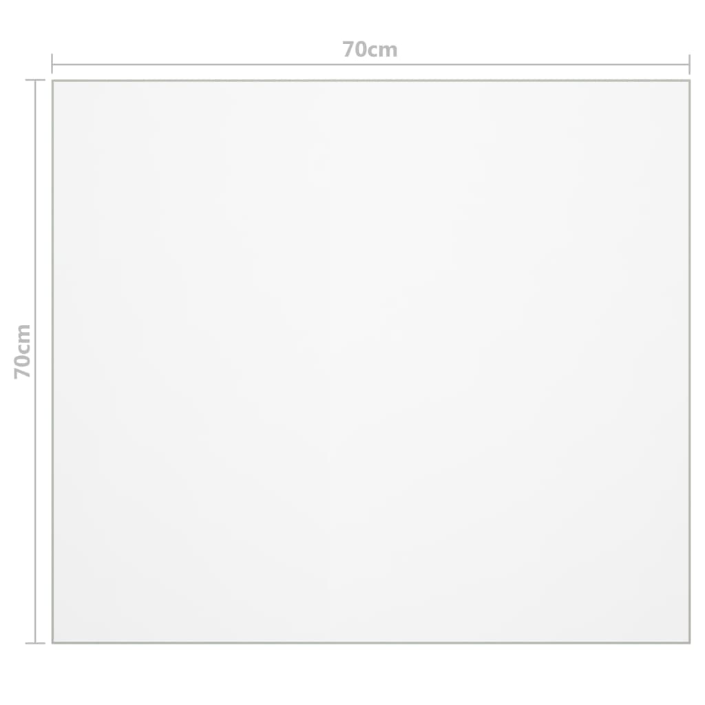 Zaščita za mizo mat 70x70 cm 2 mm PVC