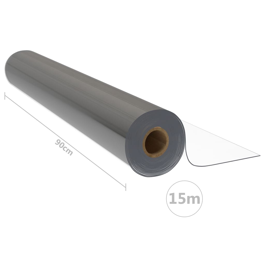 Zaščita za mizo v roli prozorna 0,9x15 m 2 mm PVC