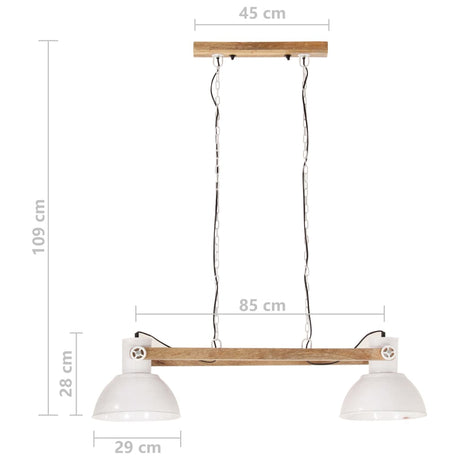 Industrijska viseča svetilka 25 W bela 109 cm E27