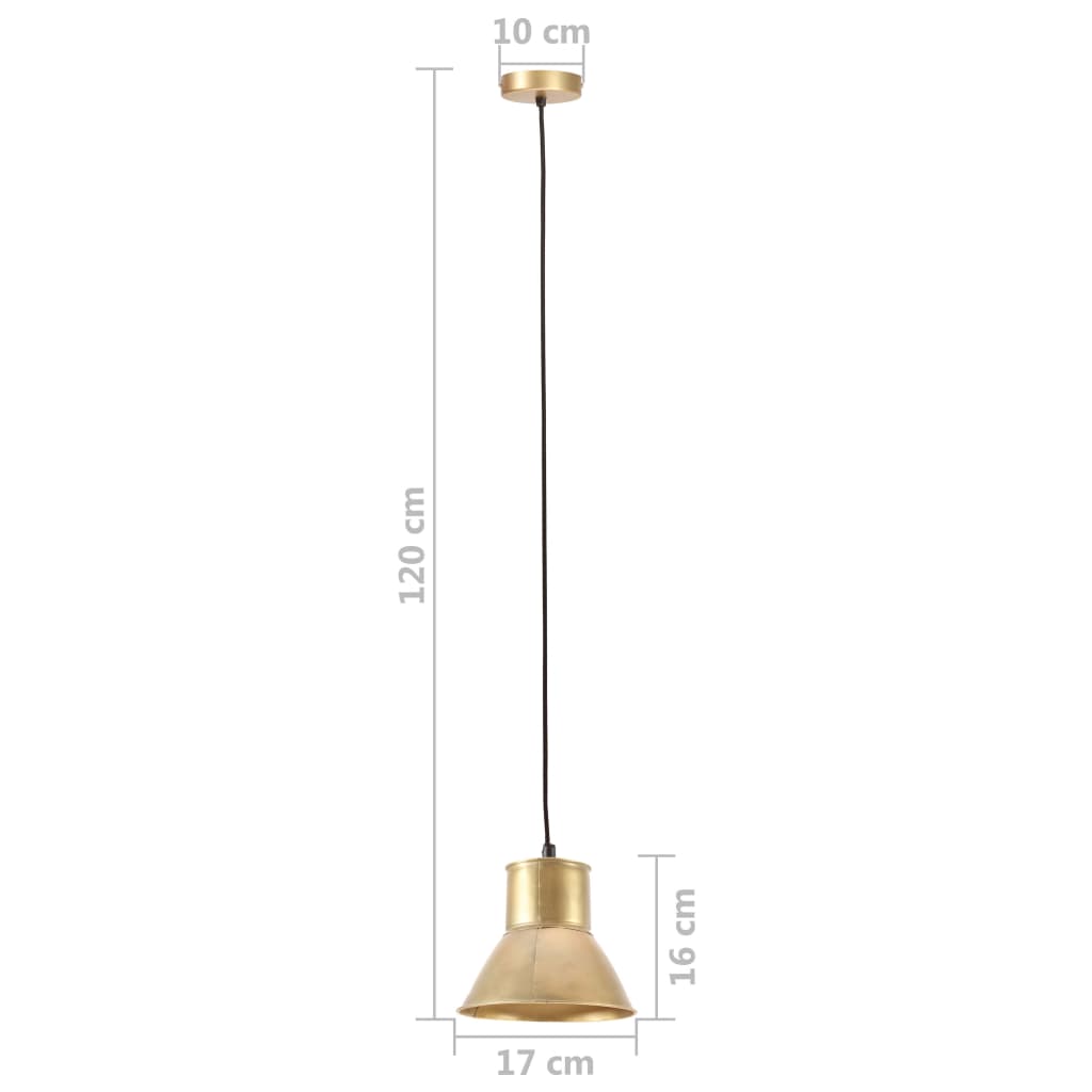 Viseča svetilka 25 W medeninasta okrogla 17 cm E27