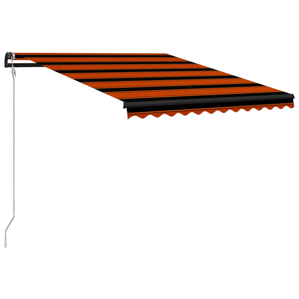 Avtomatska zložljiva tenda 300x250 cm oranžna in rjava