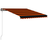 Avtomatska zložljiva tenda 300x250 cm oranžna in rjava