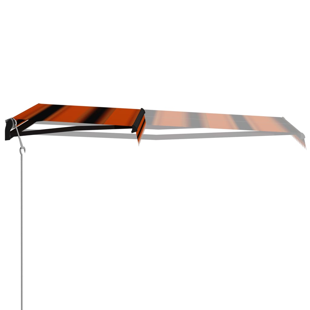 Avtomatska zložljiva tenda 300x250 cm oranžna in rjava