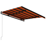 Avtomatska zložljiva tenda 300x250 cm oranžna in rjava