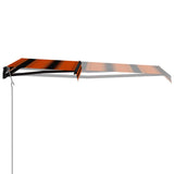 Avtomatsko zložljiva tenda 350x250 cm oranžna in rjava