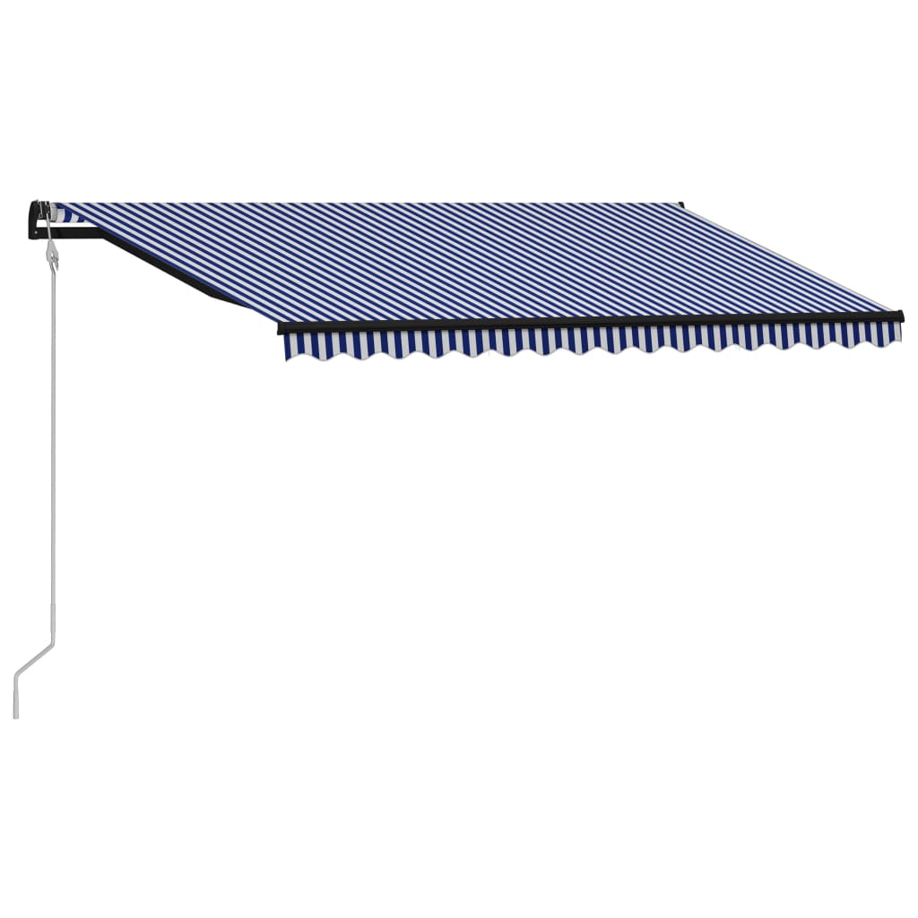 Avtomatsko zložljiva tenda 400x300 cm modra in bela