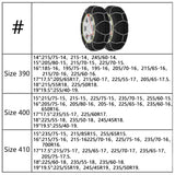 Snežne verige za pnevmatike 2 kosa 16 mm SUV 4x4 vel. 390