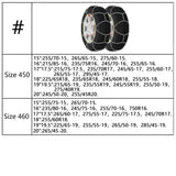 Snežne verige za pnevmatike 2 kosa 16 mm SUV 4x4 vel. 400