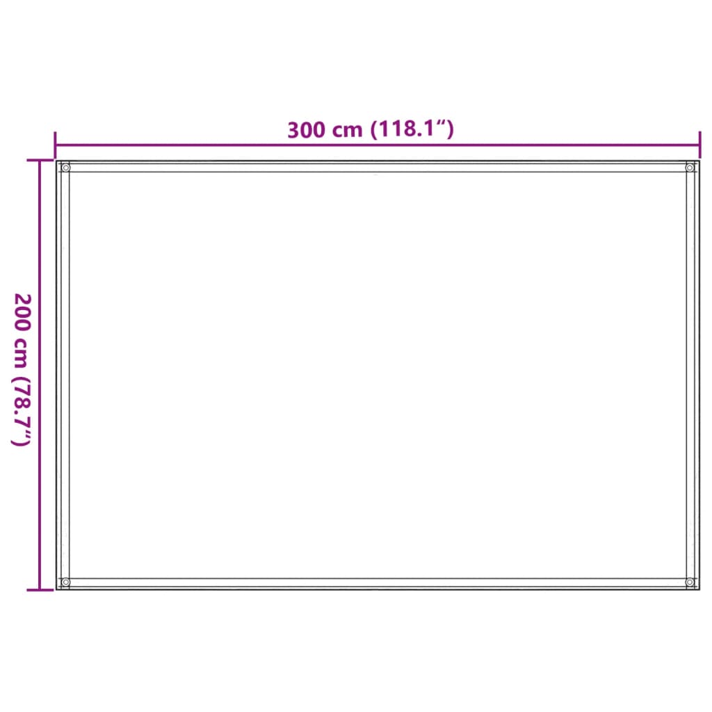 Preproga za šotor 200x300 cm antracitna