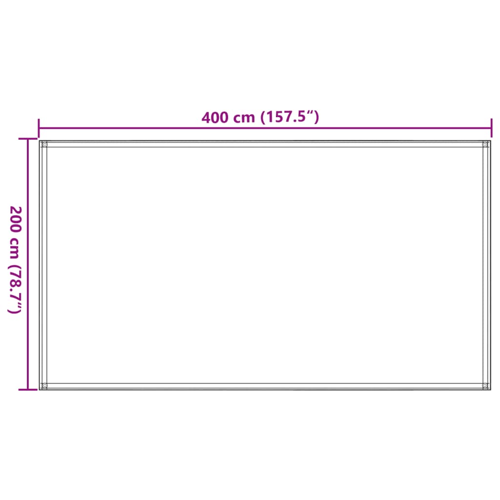 Preproga za šotor 200x400 cm antracitna