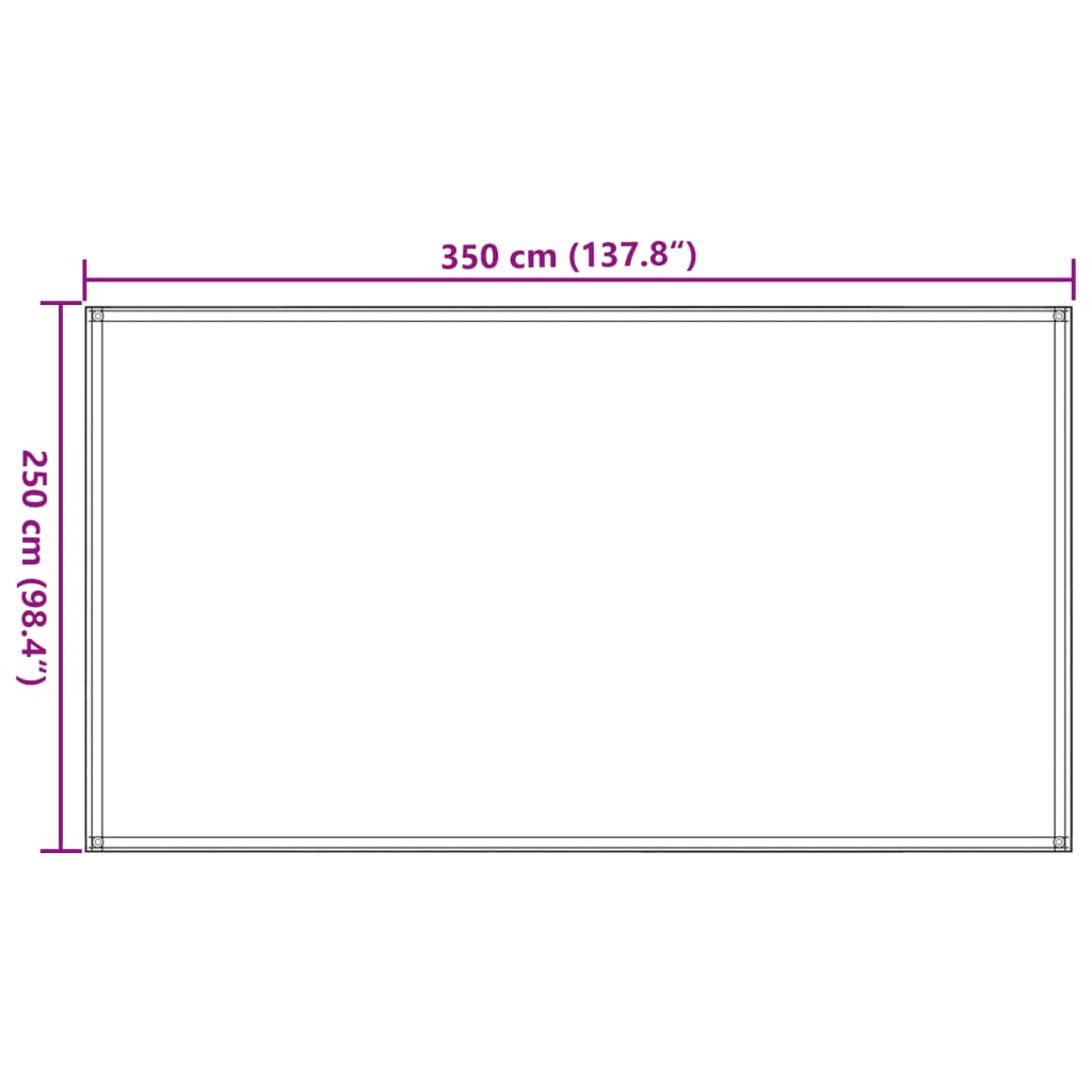 Preproga za šotor 250x350 cm modra