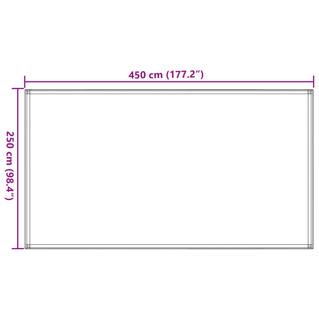 Preproga za šotor 250x450 cm modra