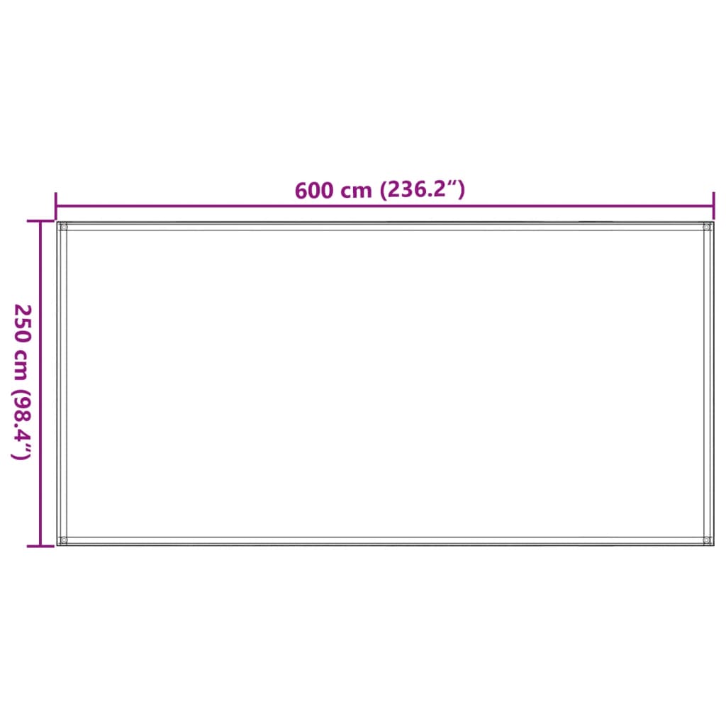 Preproga za šotor 300x400 cm antracitna in bela