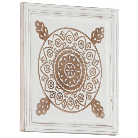 Ročno izrezljani stenski paneli 2 kosa MDF 40x40x1,5 cm