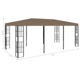 Paviljon 6x3 m taupe