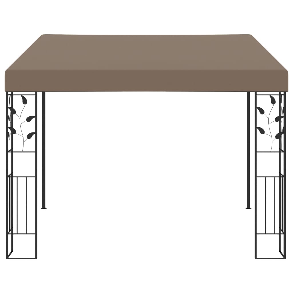 Paviljon za namestitev na steno 3x3x2,5 m taupe