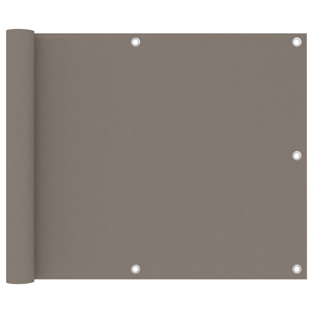 Balkonsko platno taupe 75x400 cm oksford blago