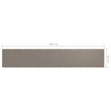 Balkonsko platno taupe 90x500 cm oksford blago