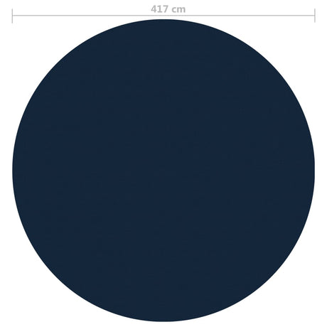 Plavajoča PE solarna folija za bazen 417 cm črna in modra