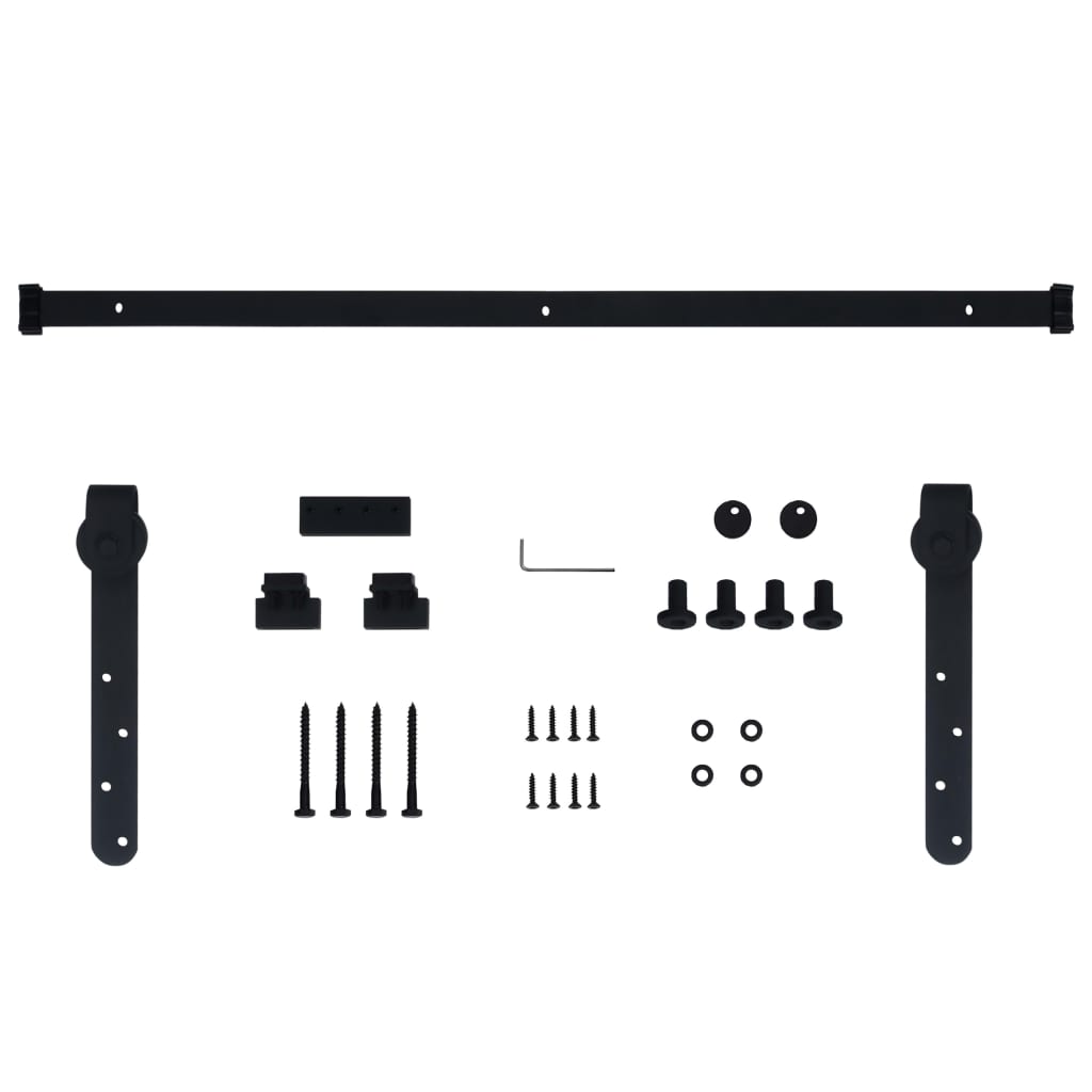 Mini komplet za drsna vrata omare iz ogljikovega jekla 122 cm