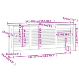 Pokrov za radiator MDF bel 205 cm