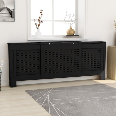 Pokrov za radiator črn MDF 205 cm