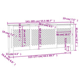 Pokrov za radiator MDF 205 cm