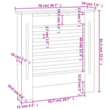 Pokrov za radiator siv MDF 78 cm